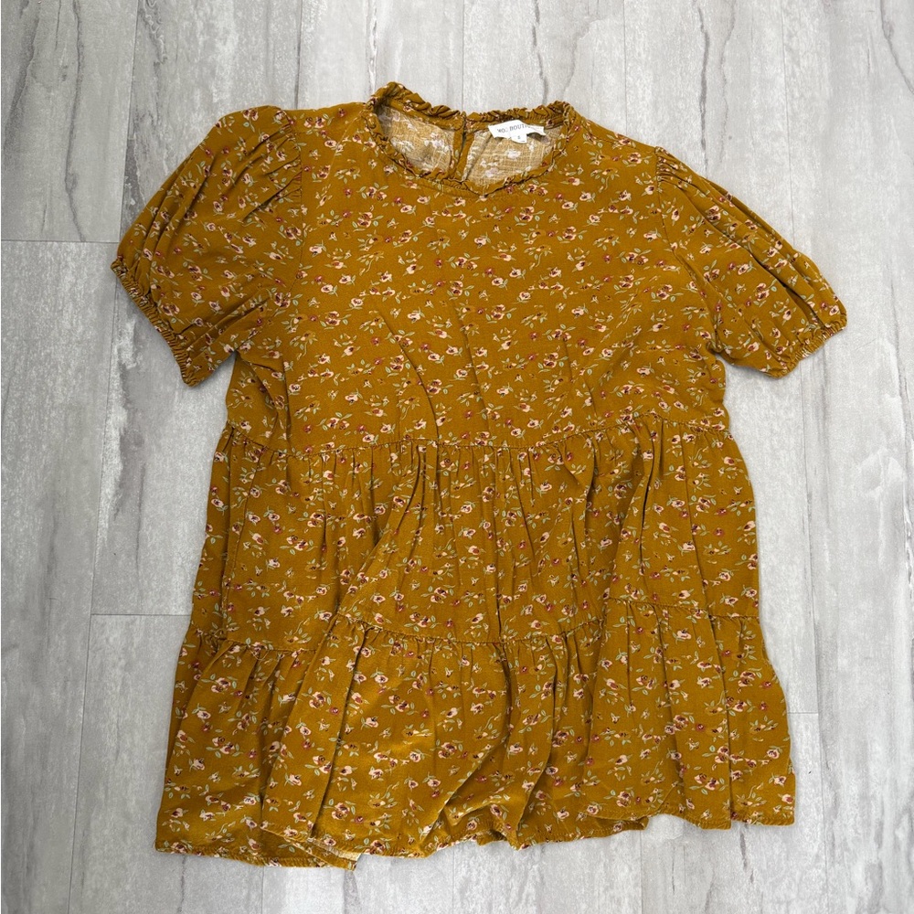 Floral Women's Baby Doll Top